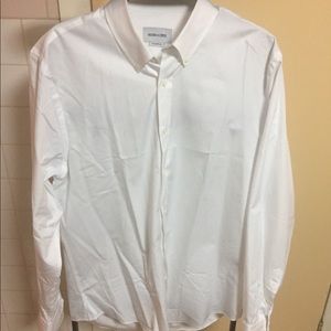 Brand New HUGH and CRYE white dress shirt!